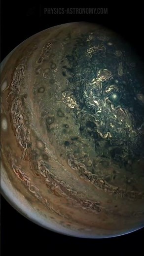 Stunning view of Jupiter in 4K 60FPS by NASA's Juno Spacecraft.