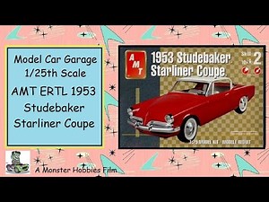 Model Car Garage - 1953 Studebaker Starliner Coupe Model Kit By AMT - A Model Car Unboxing Video
