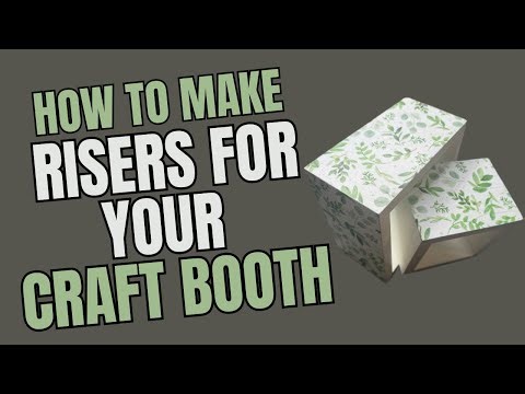How To Decorate Your Riser For Craft Shows | Mod Podge Riser