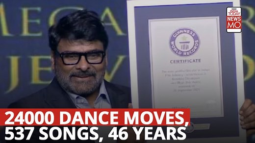 Chiranjeevi sets Guinness Record with 24,000 dance moves