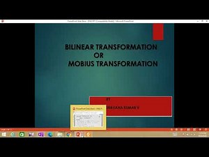 Bilinear Transformation in telugu fixed points invariant points (M4 R15)