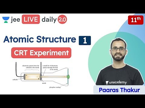 JEE: Atomic Structure L1 | CRT Experiment | Class 11 | Unacademy JEE | JEE Chemistry | Paaras Sir