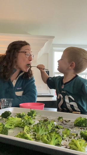 18K views · 183 reactions | Roast a bag of frozen broccoli to make cooking easier and serve up the most delicious side dish. This is particularly great topped with grated Parmesan cheese and is a perfect texture to share with the kids. https://www.yummytoddlerfood.com/roasted-frozen-broccoli/ | Yummy Toddler Food | Facebook