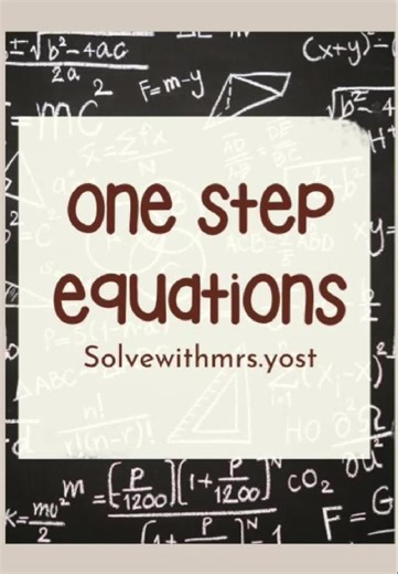 Mastering one-step and two-step equations is key to algebra success. Start with the basics no negatives yet. Once this feels easy, add in negatives and then level up to two steps. #mathtok #mathhelp #algebra1 #algebratips #education
