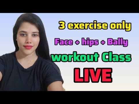 Live stream exercise Day 1 challenge Face + Hips + Belly with Nancy kashyap 💪