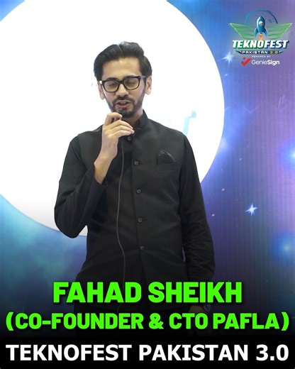 📍 3rd January | Expo Centre Karachi Fahad Sheikh, Co-Founder & CTO of PAFLA, shares his powerful insights on Teknofest Pakistan—where innovation meets opportunity. This is more than an event; it’s a movement driving Pakistan’s tech future. The main event is coming—and it’s set to redefine innovation at scale. #TeknofestPakistan #FahadSheikh #PAFLA #TechLeaders #InnovationEcosystem #FutureOfTech #ExpoCentreKarachi #MainEventLoading | Teknofest Pakistan
