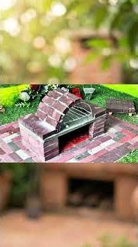 DIY Miniature Brick Oven Build 🧱 #miniature #diy
