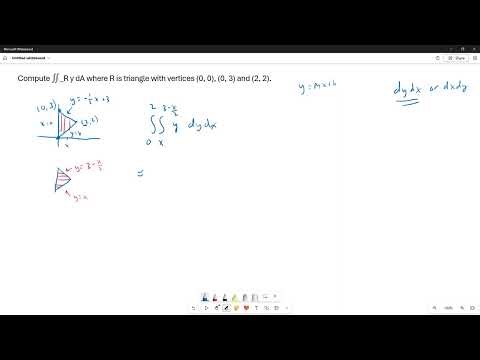Double Integral Over a Triangular region (2)