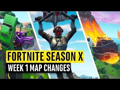 Fortnite | All Season X Map Updates and Hidden Secrets! WEEK 1