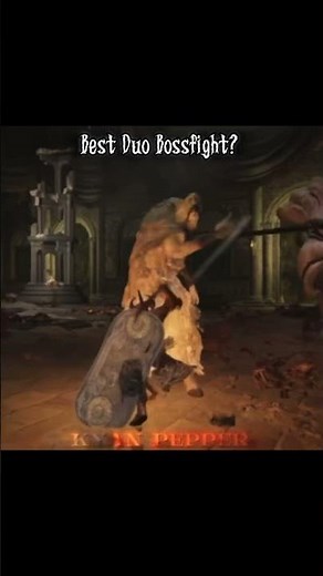 best duo Bossfight in soulsborne 🙏🔥 #darksouls #soulsborne #ornstein #smough