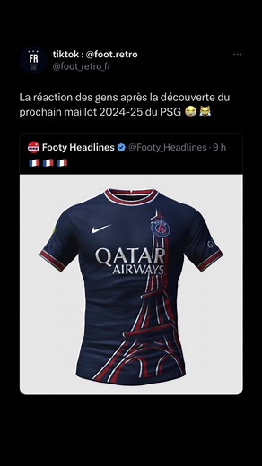 Réactions hilarantes au maillot PSG 2024-25