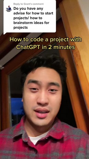 Replying to @Grant How to code a good project with ChatGPT in 2 minutes. So easy a high school student could do it! #learntocode #breakintotech #chatgpt #computersciencemajor