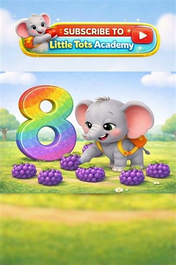 Number 8 🍇🍇🍇🍇🍇🍇🍇🍇 | Learn Counting for Kids