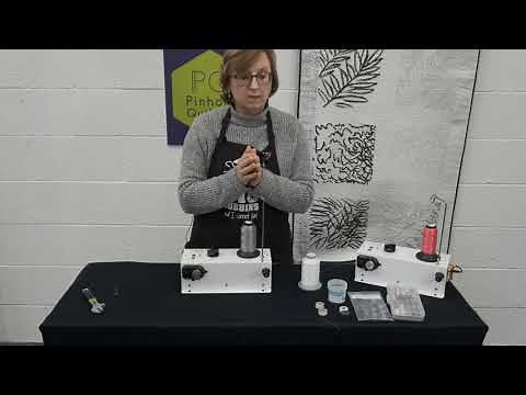 How to setup, adjust and use the Handi Quilter Bobbinwinder.