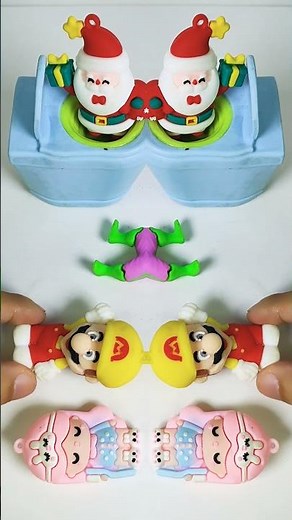 Funny Santa Clause Toilet Bowl with Mini Toys 🤯🫣😱 #funny #trend #viral #shorts #shortvideo
