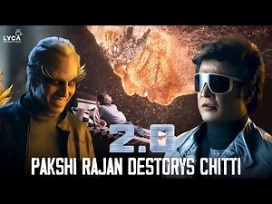 Pakshi Rajan Destorys Chitti | 2.0 Movie | Rajinikanth | Akshay Kumar | Amy Jackson
