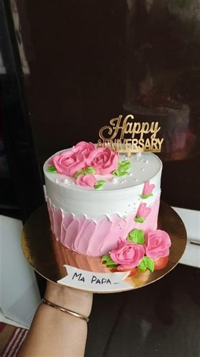 ❤️Beautiful Anniversary cake/ tutorial ❤️