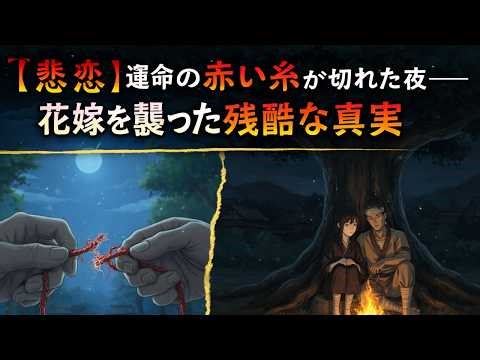 【悲恋】運命の赤い糸が切れた夜――花嫁を襲った残酷な真実 #民話 #昔話 #感動する話
