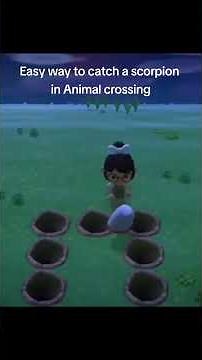 how to catch a scorpion easily in Animal Crossing New Horizons 😊