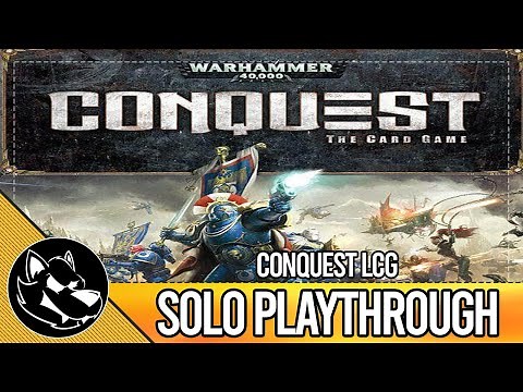 40k Conquest LCG | Solo Playthrough | Imperial Guard vs Eldar