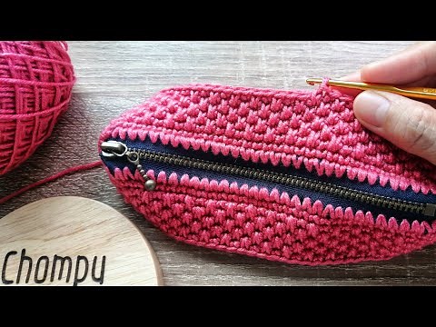D.I.Y. Tutorial - How to Crochet Purse Bag With Zipper - Step by Step