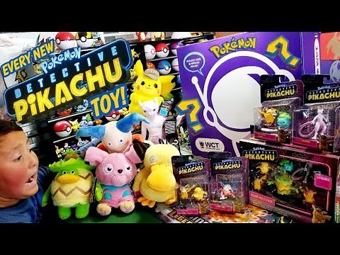 EVERY NEW DETECTIVE PIKACHU TOY! PIKACHU FINDS THE LOST POKEMON MYSTERY BOX FROM WICKED COOL TOYS!