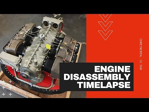 Continental IO 550 Engine Disassembly Timelapse