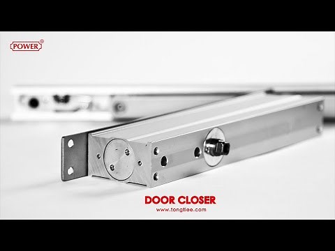 隱藏式門弓器安裝與調整 / Concealed Door Closer Installation & Adjustment (inside 3D visual)