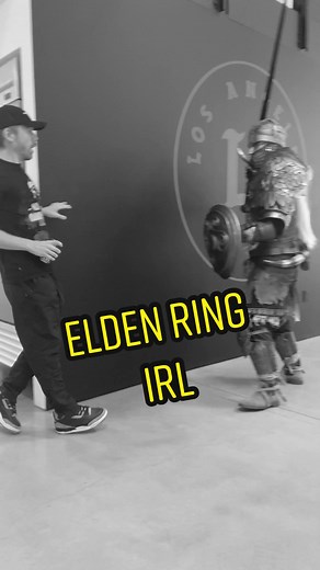 This guy showed up at the compound and keeps scaring everyone 😅 #ELDENRING #partner #bandainamcoUS #100thieves