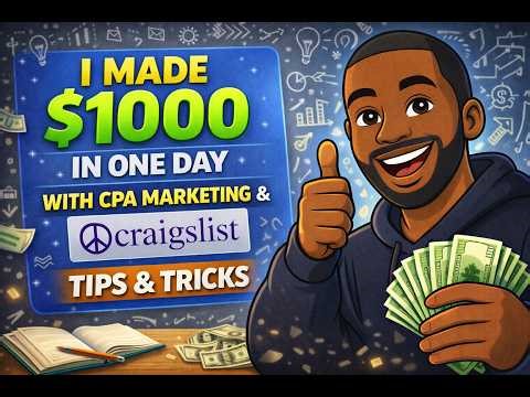 I Made $1000 In One Day With CPA Marketing Craigslist