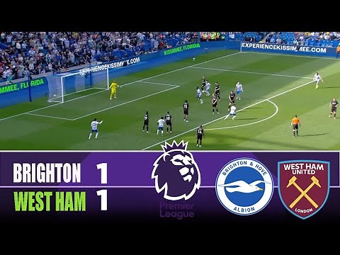 BRIGHTON vs WEST HAM UNITED 1-1 | 2025 Premier League | Match Highlights