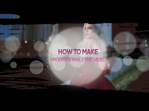 How to Make Professional Lyric video from sony Vegas Pro