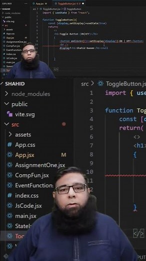 Toggle Hide/Show|ReactJS Tutorial Part14 #programming #coding #javascript #education #reactjs #viral
