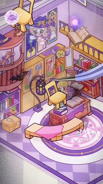 ASMR 3D DIY Scene Sticker: Magic Academy