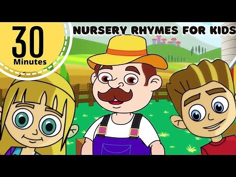 30 minutes Non Stop English Nursery Rhymes for Kids with Lyrics | Listen & Sing Along for Children