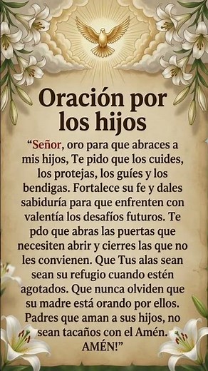 🙏 La Oración Más Poderosa por los Hijos | Pide Hoy la Protección del Señor. Amén.