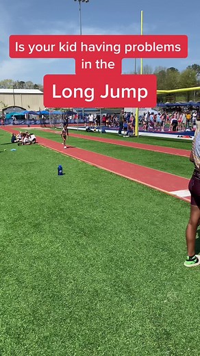 Long jump #longjump problems with you kid? Heres the fix. #trackandfield #longjumper #speedforkids ##howtorunfaster #trackcoach #trackcoachesbelike #trackworkouts #speedwork #trackcoachlife #fyp #howtogetfaster #runfaster