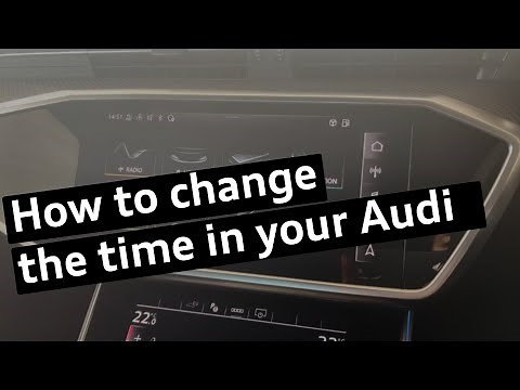How to change the time in your Audi | Stoke Audi