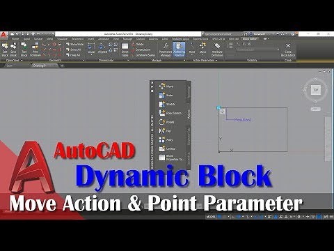 Season 1 Move Action And Point Parameter AutoCAD Dynamic Block Tutorial