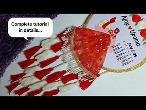 Wedding hoop art with tassel full tutorial / hand embroidery hoop art frame #hoopart #tutorial