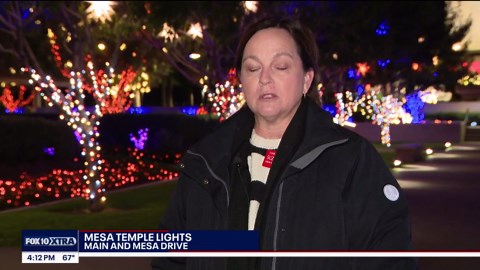 Mesa LDS temple continues holiday lights tradition