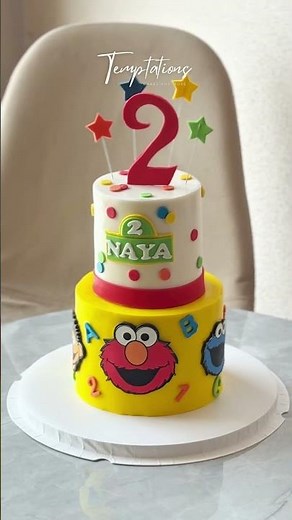 Cutest Sesame Street 2nd Birthday Cake Ever 😍🎂 | Custom Cakes Oman