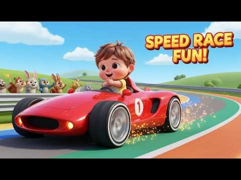 Speedy Race Car — Nursery Rhyme, Counting Fun, and Fast-Paced Adventure