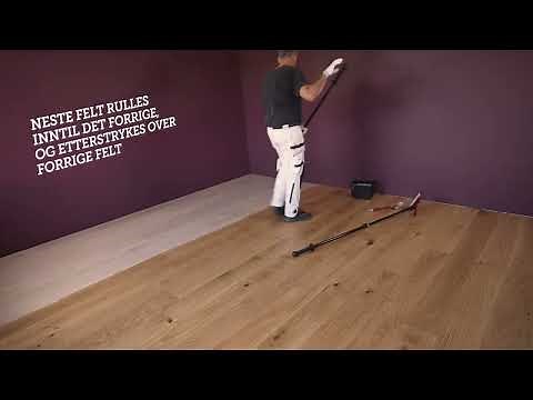 Bytt farge på gulvet uten slipemaskin med Nyheten TreStjerner Gulvlakk Color