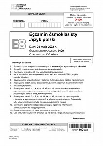 Egzamin ósmoklasisty 2022 J. POLSKI - arkusz i odpowiedzi. „Zemsta” Aleksandra Fredry na egzaminie 8-klasisty z j. polskiego 25.05