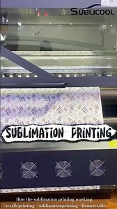 Let’s see how the large format dye sublimation printer works?