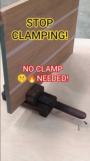 Brilliant Woodworking Hack: The Ultimate Hands-Free Door Holder! 🛠️ #woodworking #diy #viralshorts