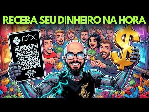 QR Code PIX 3D Personalizado: Para Arrebentar de GANHAR DINHEIRO