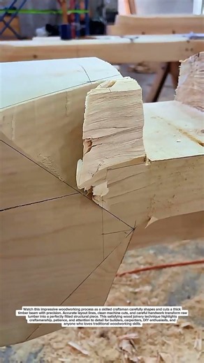 Precision Timber Cutting #Woodworking #Carpentry #DIY
