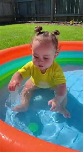 28. Splash Time: Baby in Kiddie Pool 👶💦🏖️✨💕